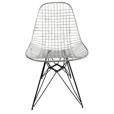 Eames Dkr Wire Chairs on Eiffel Tower Base 