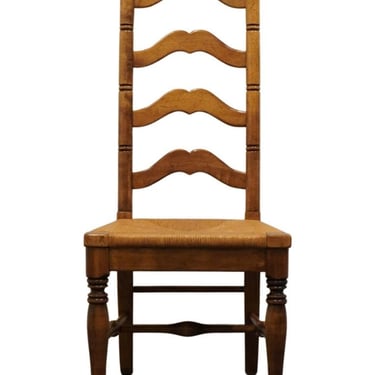 THOMASVILLE FURNITURE Milford Collection Rustic Country Ladderback Dining Side Chair w. Rush Seat 42321 