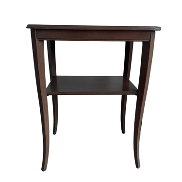 Side Table with Lower shelf Contemporary Style