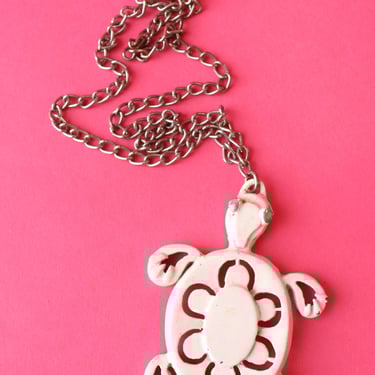 Enamel Turtle Necklace