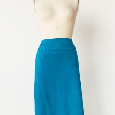 Teal Ultra Suede Skirt, sz. M/L