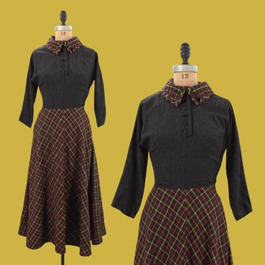 1950s Pane & Simple  wool dress 