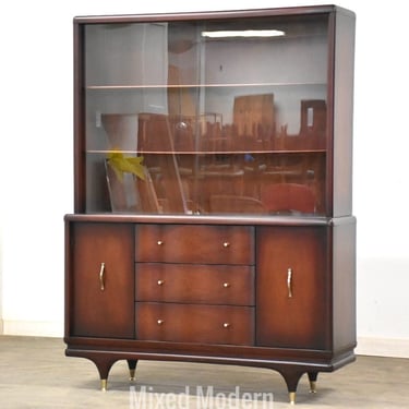 Mahogany Mid Century Credenza 