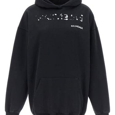 Balenciaga Women Logo Print Hoodie