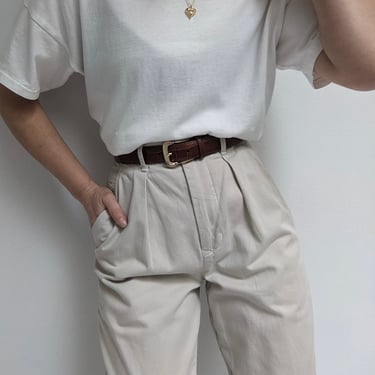 Vintage Calvin Klein Pleated Khaki Pants