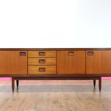 Mid Century Modern Vintage Teak Credenza Sideboard by William Lawrence- Mid Century Furniture - Vintage Furniture Scandinavian Style 