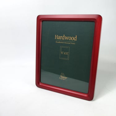 Mid Century Rosewood  8 x 10 Picture Frame Vintage Two Way Easel Back Table Top Horizontal Vertical Hanging Gallery Wall Photography Artwork 