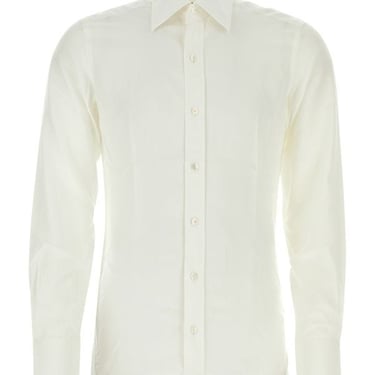 Tom Ford Man White Lyocell Blend Shirt