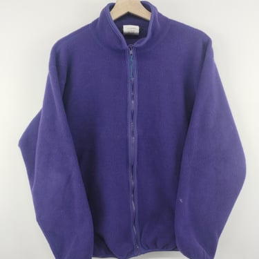 M 90s Rei Fleece Pullover Sweatshirt Purple Polyester Fleece Medium Sweatshirt  1990s 1980s Gorp Trendy T Snap Synchilla 