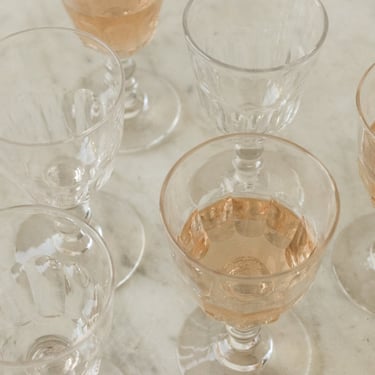 Cut Glass Wine Glass Set of 6