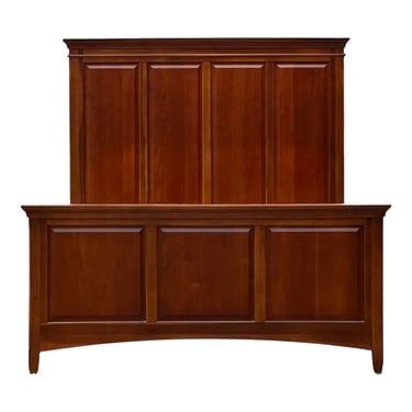 Thomasville Solid Cherry Paneled Queen Size Bed 