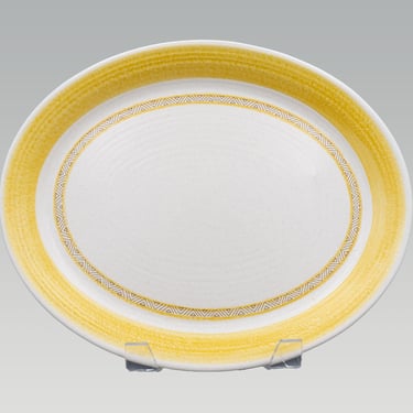 Franciscan Hacienda Gold 13" Serving Platter | Vintage California Pottery Mid Century Modern Dinnerware Serveware Stoneware 