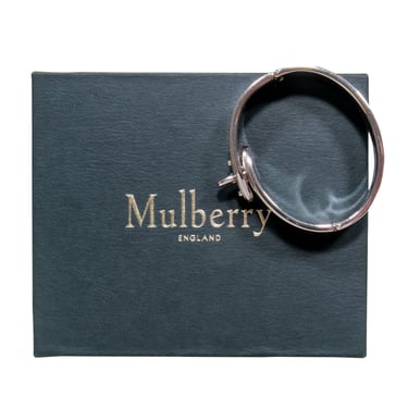 Mulberry - Silver "Bayswater Metal Slim" Bracelet Sz S
