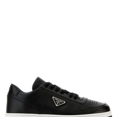 Prada Men Black Leather Downtown Sneakers