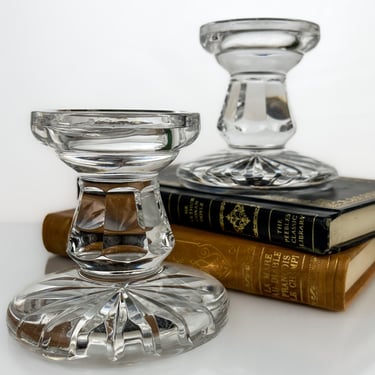 Waterford Crystal Candle Holders | Lovely Vintage Home Decor for Mantle or Dinner Table 