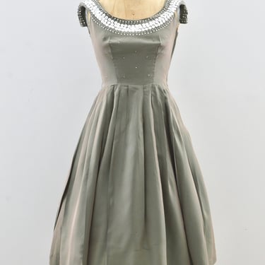 50's Rhinestone Studded Dress