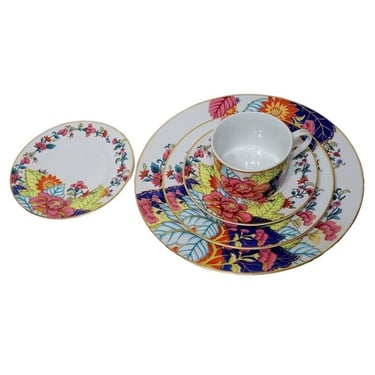 Imperial Leaf China - Tobacco Leaf Pattern - 5pc Setting (12 sets available) 