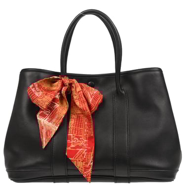 Hermes 2006 Black Swift Garden Twilly TPM Tote Handbag