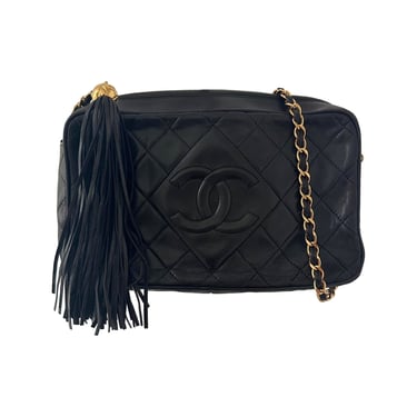 Chanel Black Tassel Camera Bag