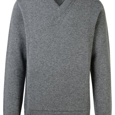 Jil Sander Grey Virgin Wool Sweater Man