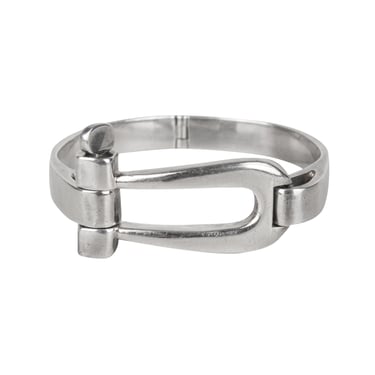 Gucci Vintage Original Sterling Silver Hinged Horseshoe Bracelet