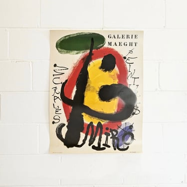 Joan miró galerie maeght exhibition poster