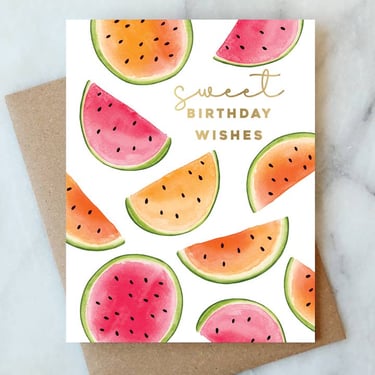 Watermelon Greeting Card | Birthday Wishes Card