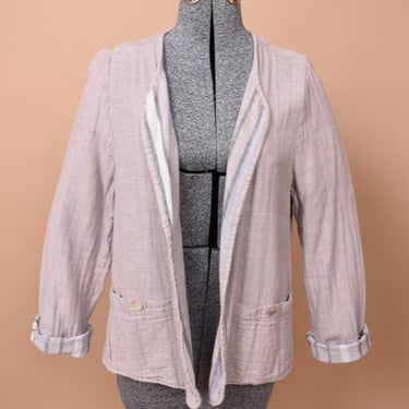 Taupe Contemporary Soft Linen Jacket By Tahari, L