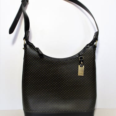 Dooney & Bourke Vintage Signature Canvas and Leather Shoulder Bag Navy &  Gray - $33 - From Katrina