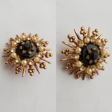 Vintage 1950's Starburst Brooch - Mid-century Jewelry - Vintage Accessories - Vintage Jewelry 