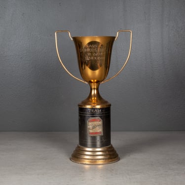 Antique &quot;San Jose Pistol Club&quot; Brass Trophy c.1939