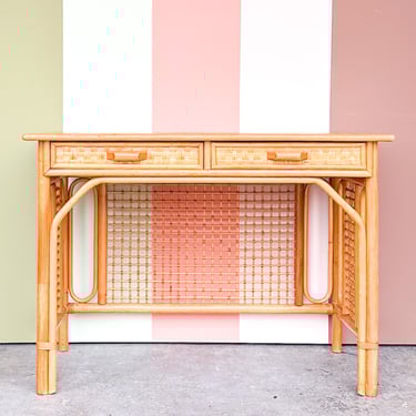 Old Florida Rattan Desk