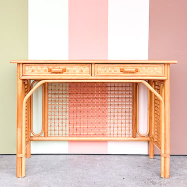 Old Florida Rattan Desk