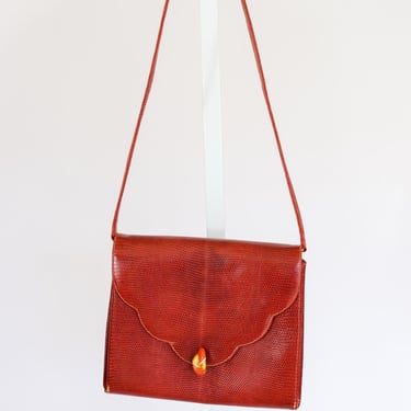 1960s Rare Martin Van Schaak Handbag | 60s Designer | High End Red Leather Purse 