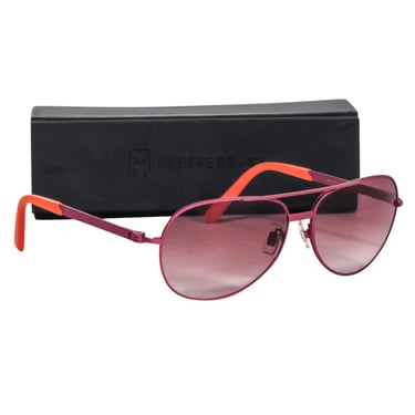 Fruedenhaus - Pink &amp; Orange Aviator Sunglasses