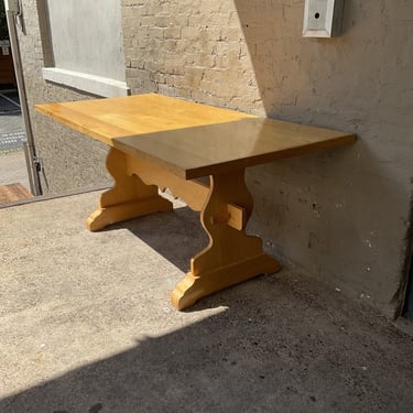 Handmade Oak Trestle Table