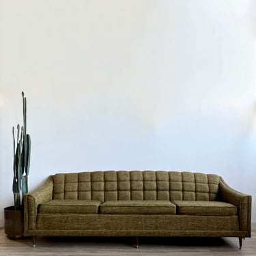 Vintage Mid Century Sofa in Green