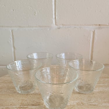 Set of Vintage Indiana Glass Co. Rocks Glasses - 5 count