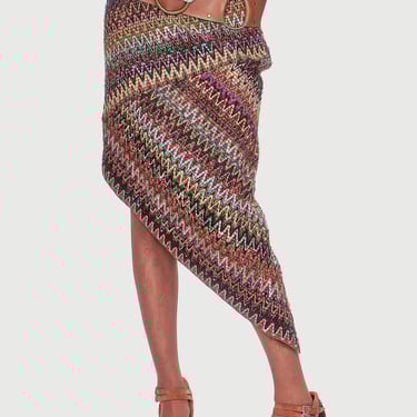 Bargello Multi Asymmetrical Skirt