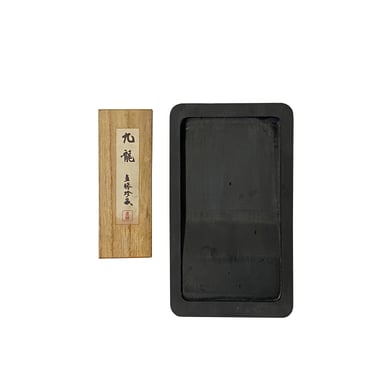 Oriental Asian Plain Rectangular Ink Stone Ink Well Dip Pad ws3480E 