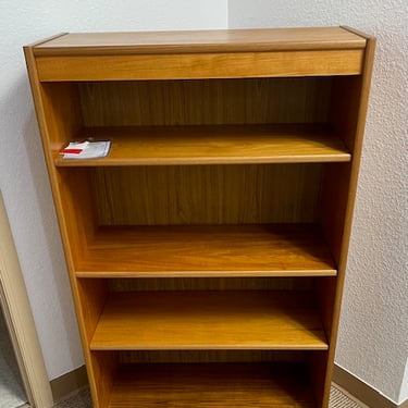 Bookshelf<br />Teak Veneer<br />Made in Denmark<br />l 29.5 x W 12 x H 48