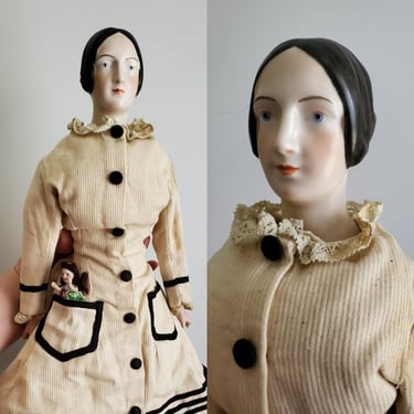 Royal Copenhagen Reissue Doll With Fancy Bun Hairstyle - 19" Tall - Denmark Doll - Collectible Dolls 