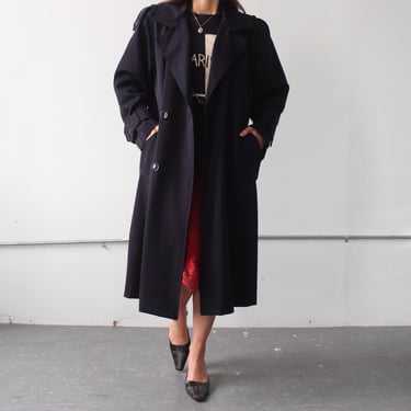 Vintage Timeless Navy Trench