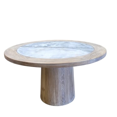 Lucca Zinc and Oak Dining Table