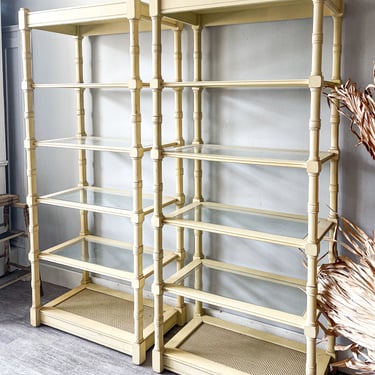 Vintage Faux Bamboo Shelving