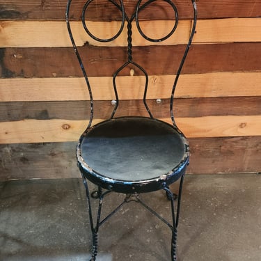 Vintage Ice Cream Parlor Chair 15.75 x 34.75 x 17