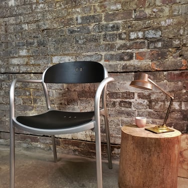 Sleek Modernist Desk or side chair by Arper