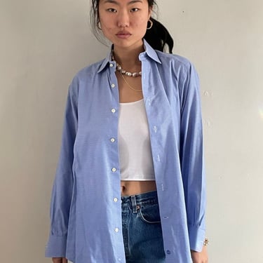 Oversized cotton boyfriend shirt