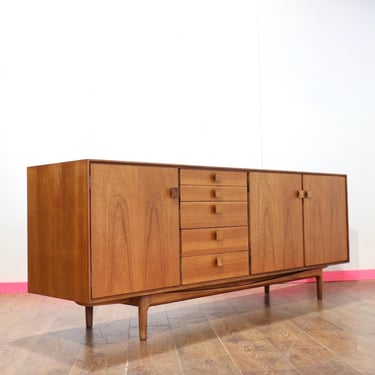 Mid Century Modern VIntage Teak Credenza Sideboard by Kofod Larsen for G Plan Danish Style 