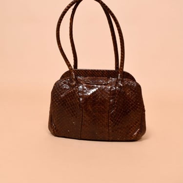 Brown 40s/50s Small Snakeskin Purse